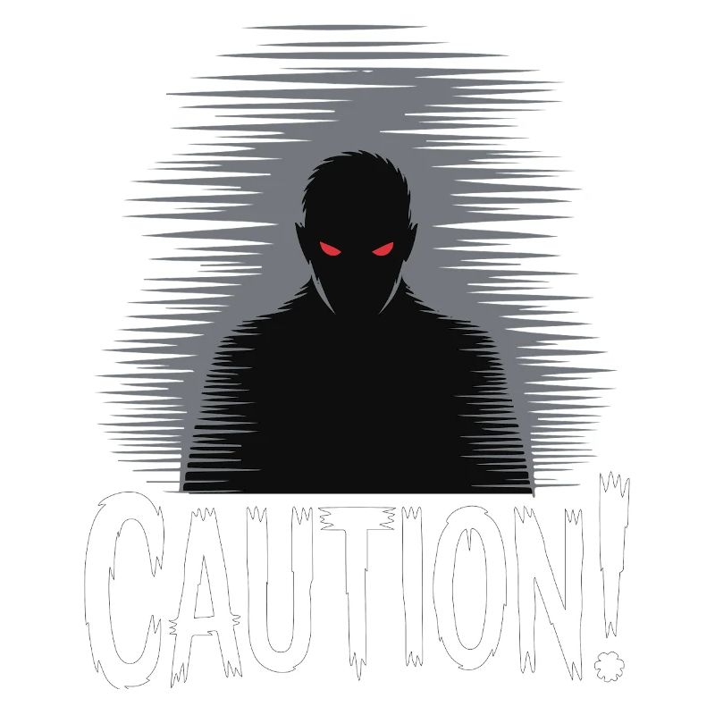 Dark Shadow Caution Graphic