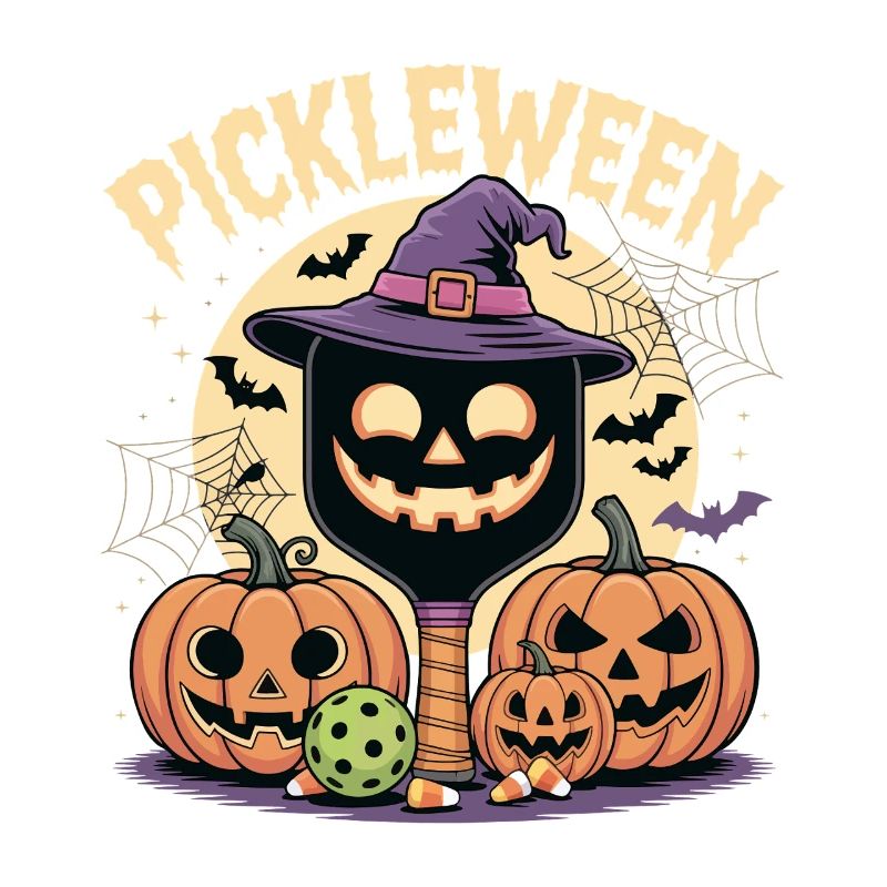 Pickleween Pickleball Player Spooky Halloween