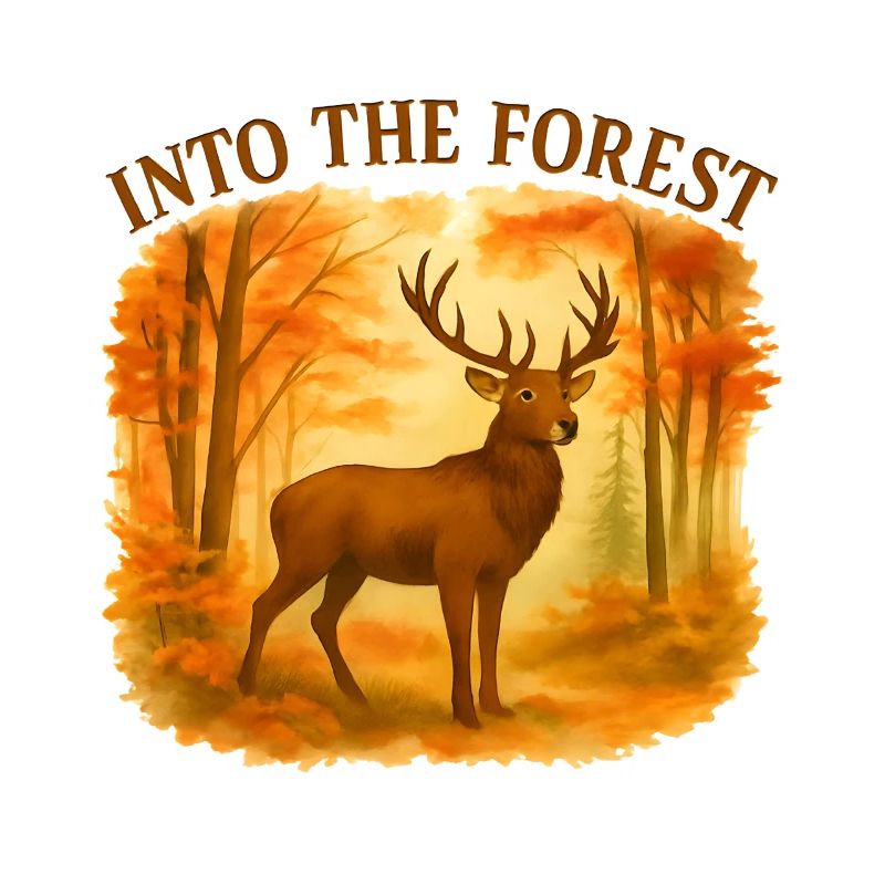 Dans la forêt – Cerf d'automne