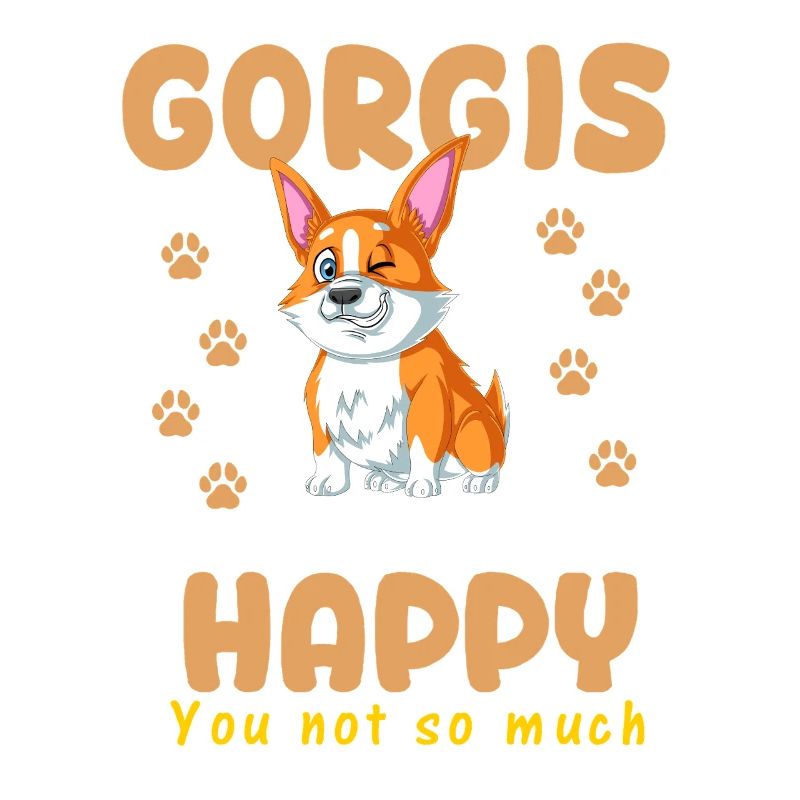 Corgi Makes Me Happy