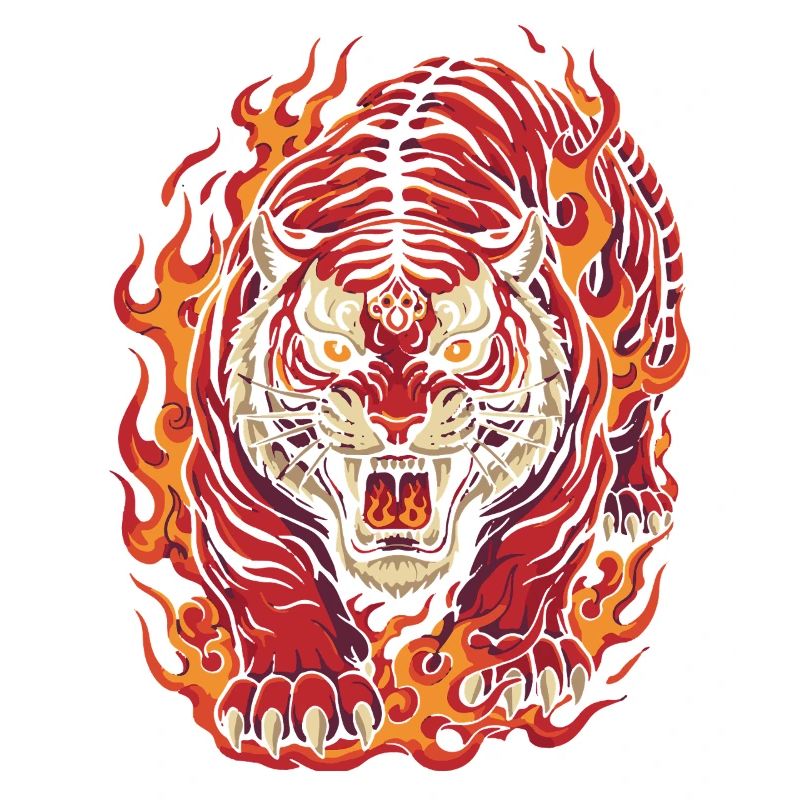 Feuertiger-Geist-Design