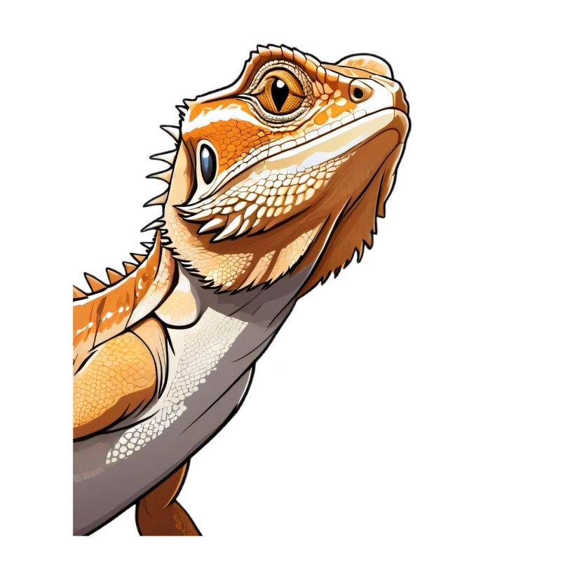 Bartagame Orange Illustration