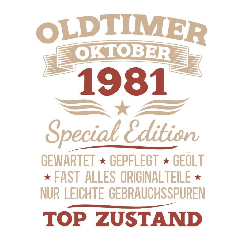 44. Geburtstag Geschenk Oldtimer Oktober 1981