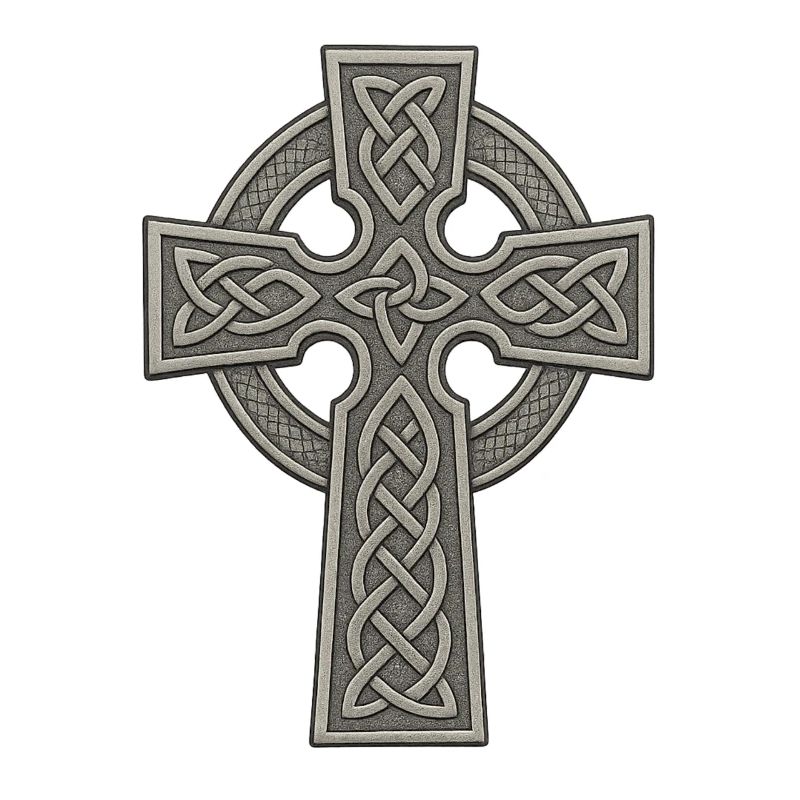 Celtic Cross with Knot Pattern