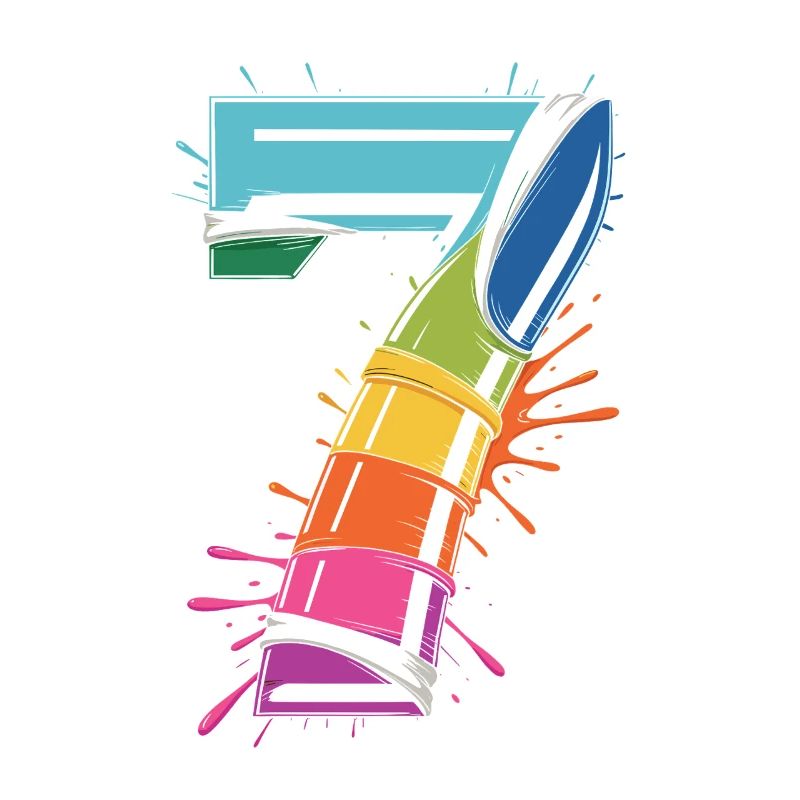 Regenbogen7 Spritzdesign