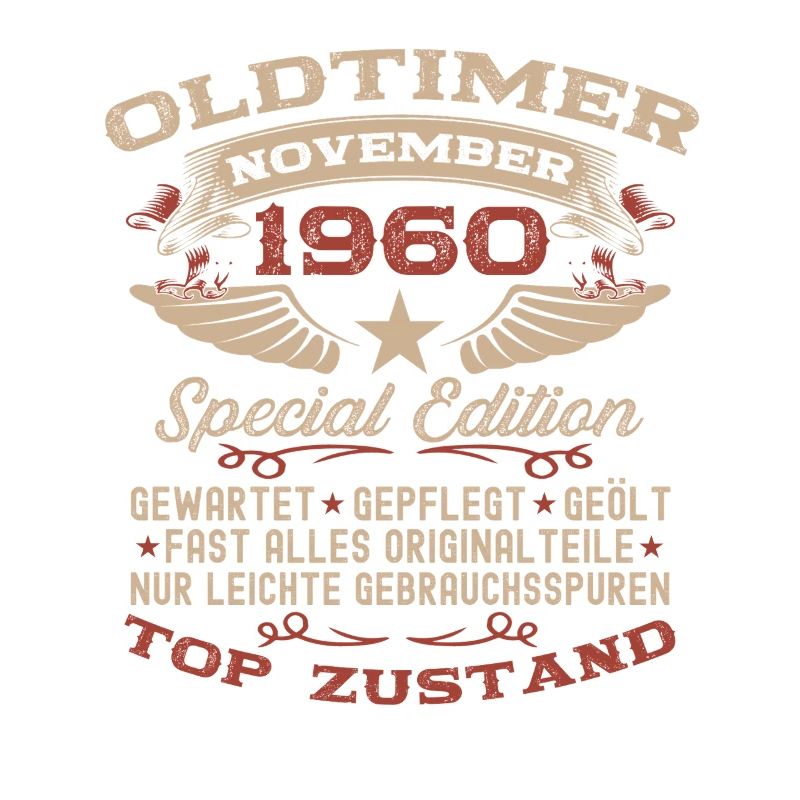 65. Geburtstag Geschenk Oldtimer November 1960