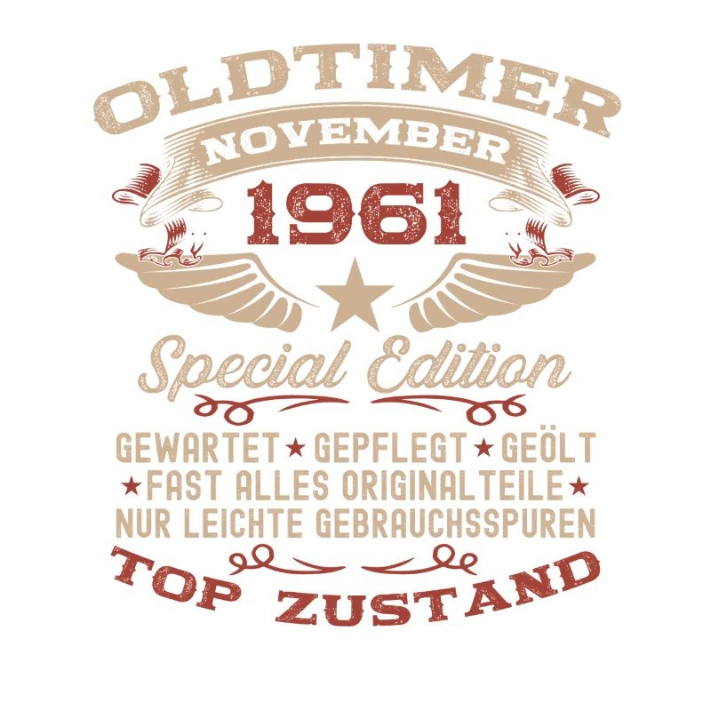 65. Geburtstag Geschenk Oldtimer November 1961