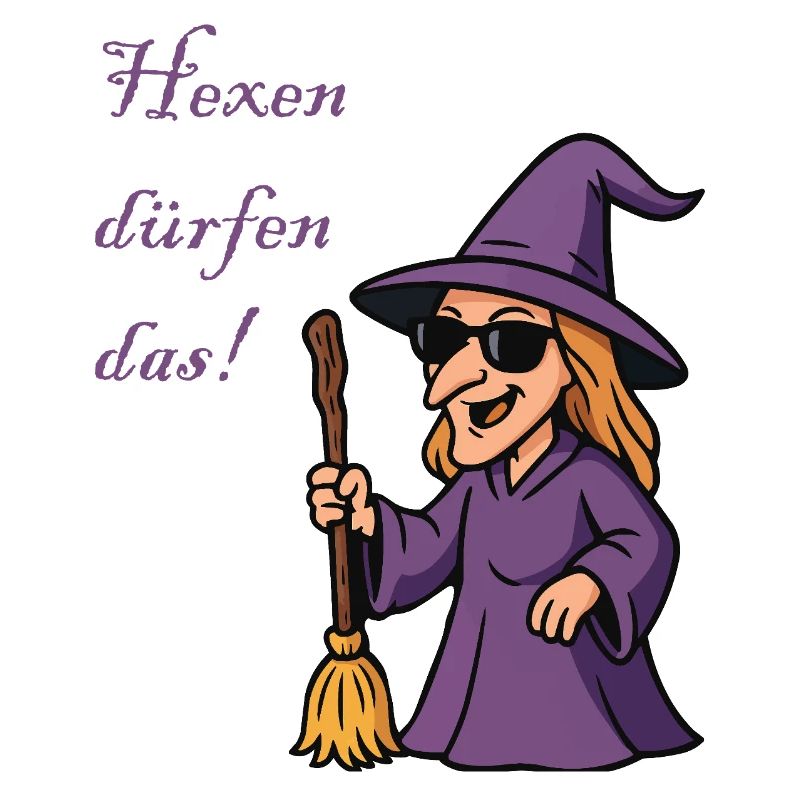 Sorcière violette avec style