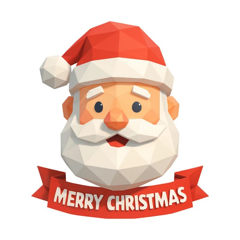 Conception de polygone du Père Noël – Joyeux Noël