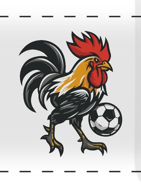 Kickerhahn Maskottchen