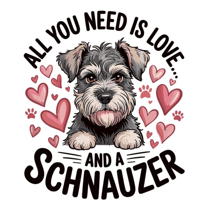 Mignon chien schnauzer