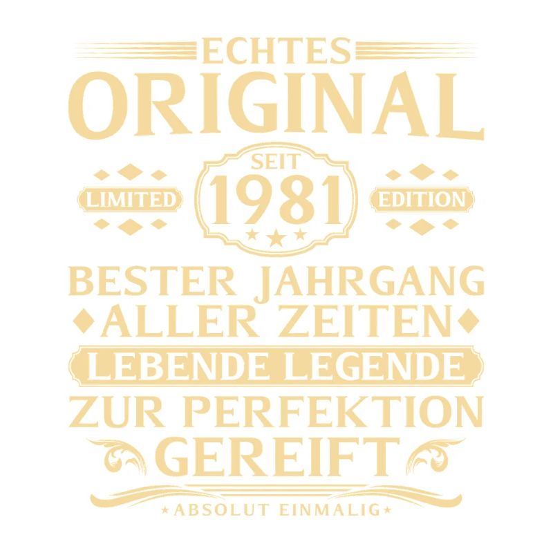 45th Birthday True original since 1981