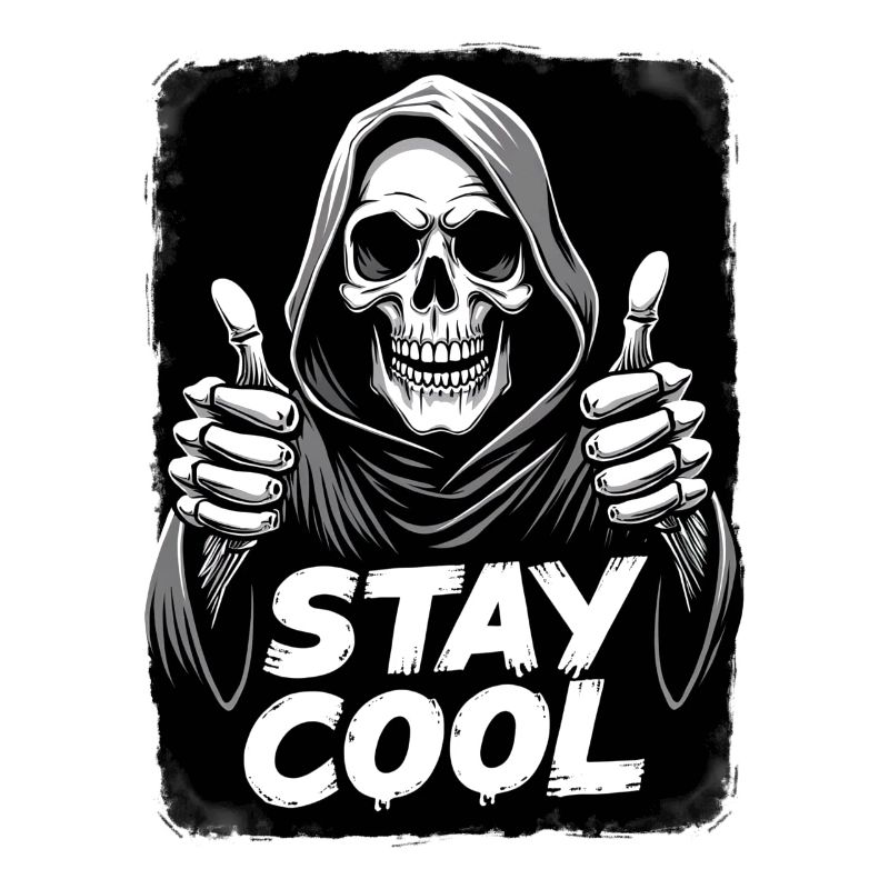 Stay Cool Grim Reaper Skull