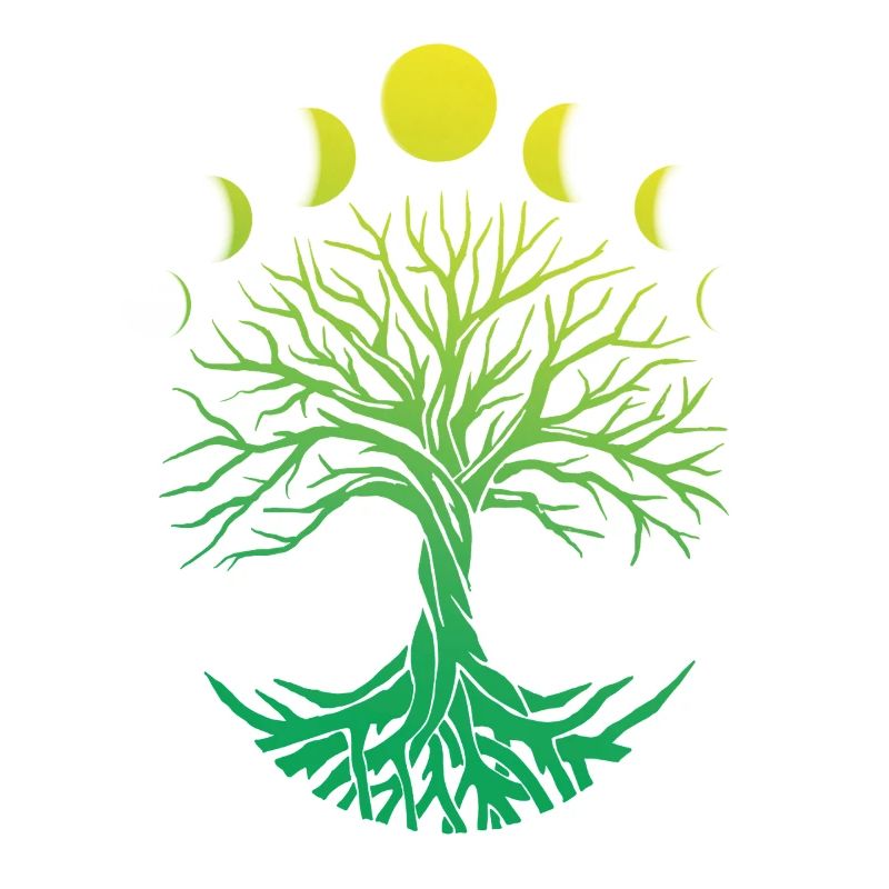 Tree Circle Moon Phases