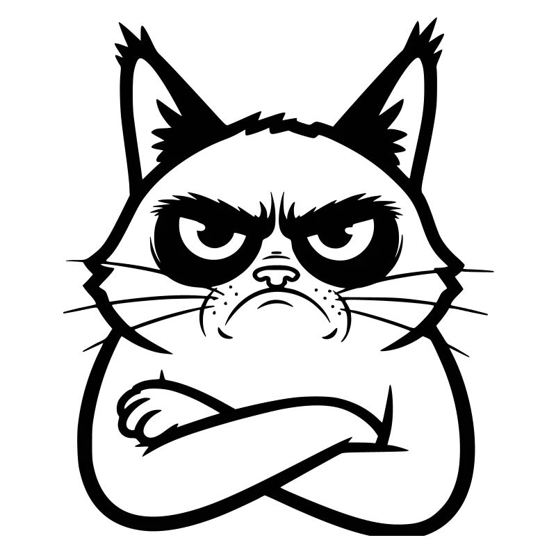Illustration de dessins dessinés en dessins dessinés de lignes de chat