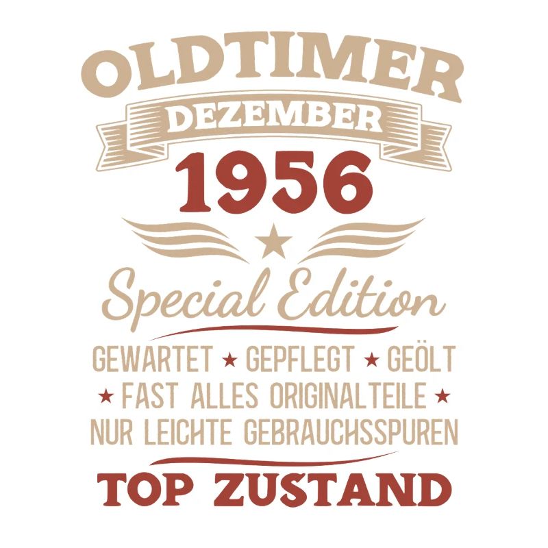 69. Geburtstag Geschenk Oldtimer Dezember 1956