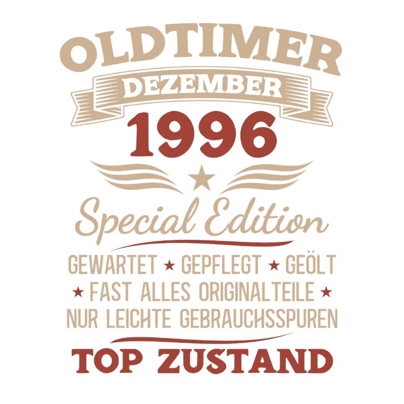 29. Geburtstag Geschenk Oldtimer Dezember 1996