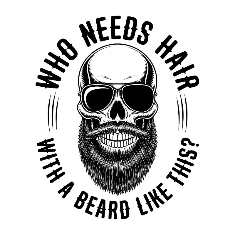 Qui a besoin de cheveux avec une barbe comme celle-ci, Bart Glatze
