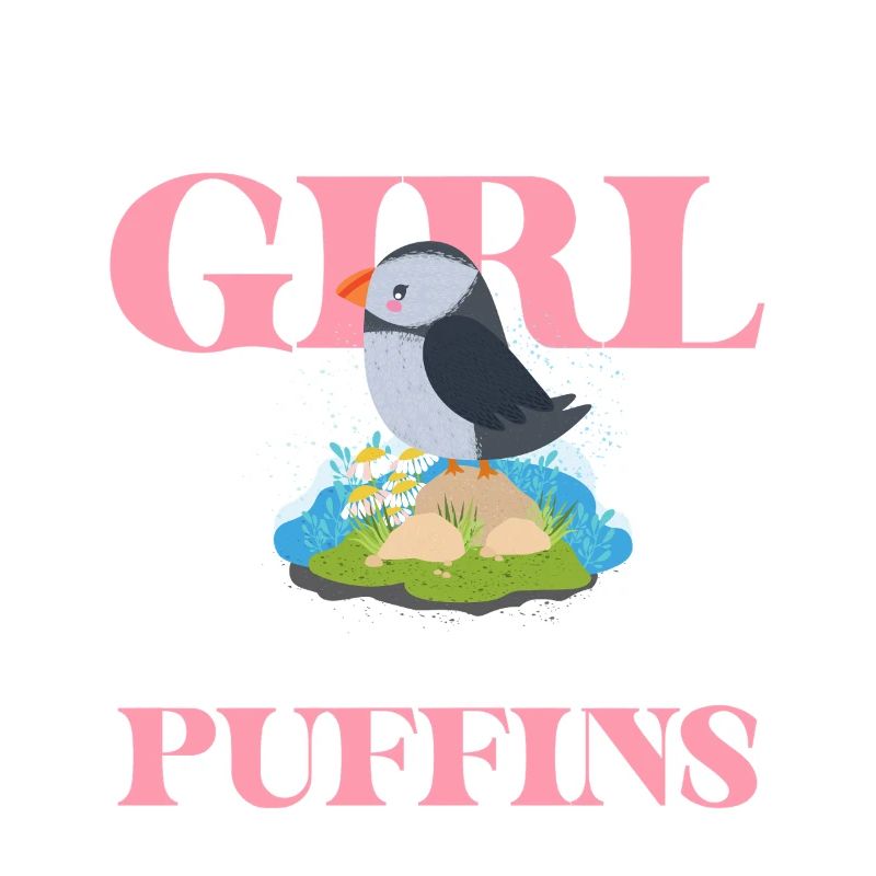 Nur ein Mädchen liebt Puffins