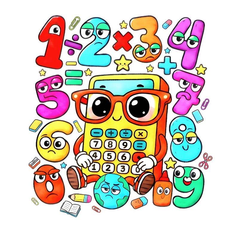 number day Playful Math Calculator Crew