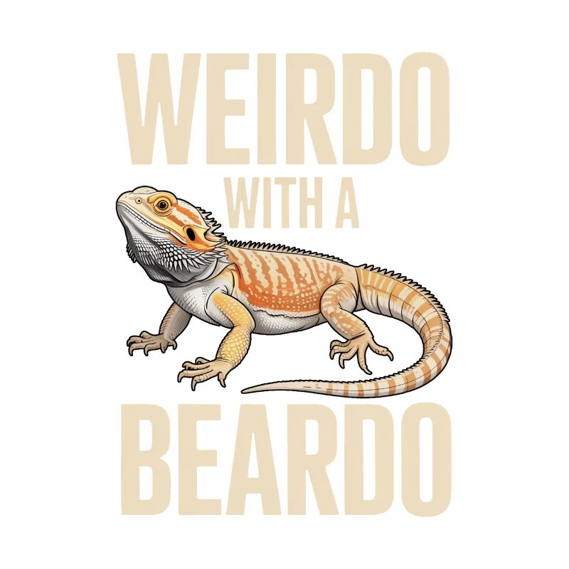 Un type bizarre avec un gecko barbe