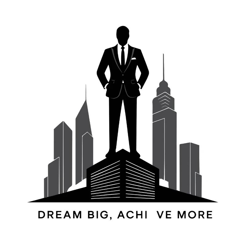 Silhouette d’ambition de la Skyline exécutive