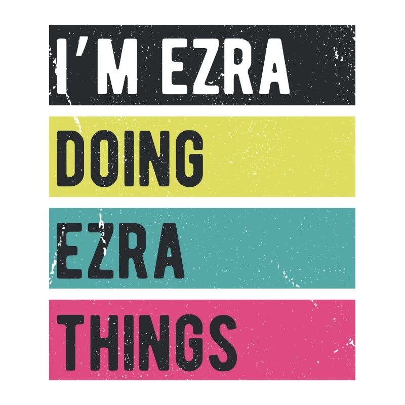 Ich bin Ezra und mache Ezra Things Retro-Farben