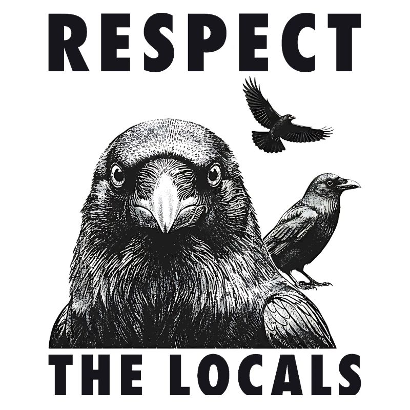 Funny Crowing Support The Locals Bird Lovers