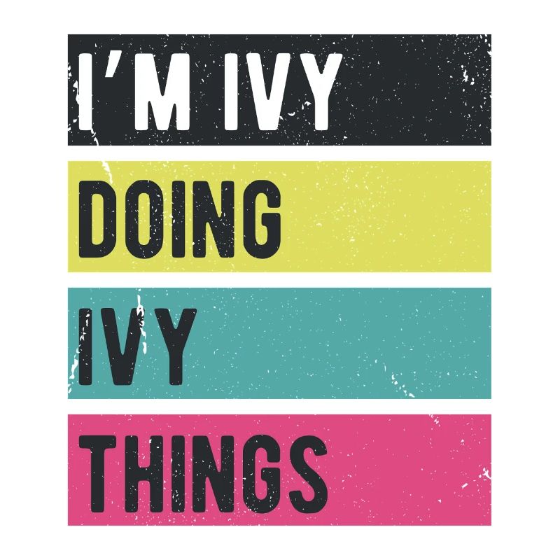 Ich bin Efeu und mache Efeu-Dinge in Retro-Farben