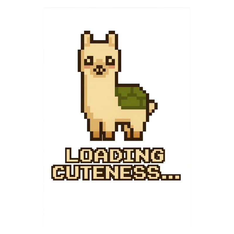 Pixel-Lama: Laden der Niedlichkeit