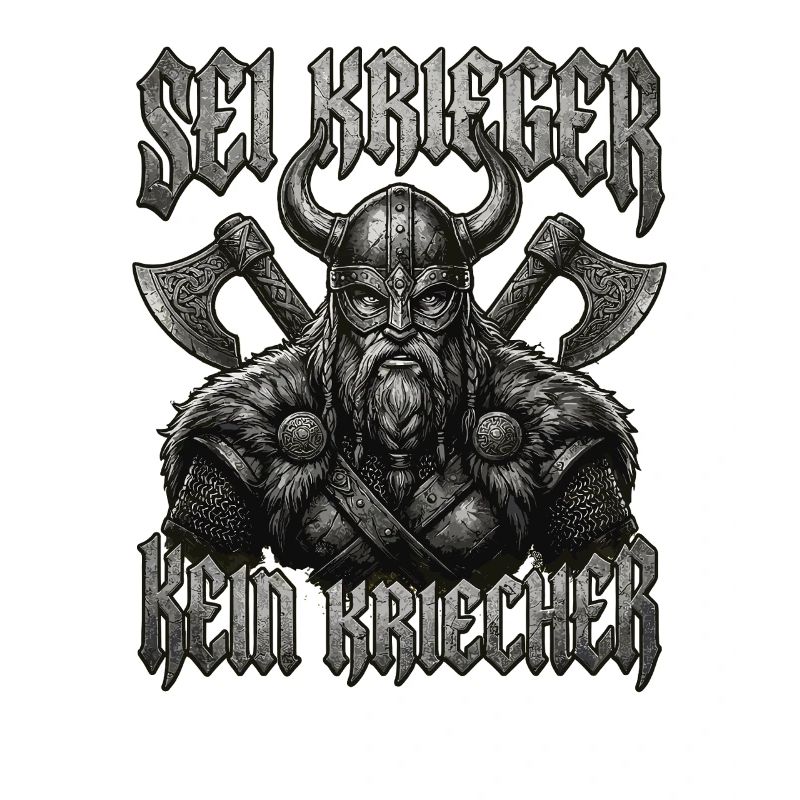 Be a warrior, not a creeper, Viking beard