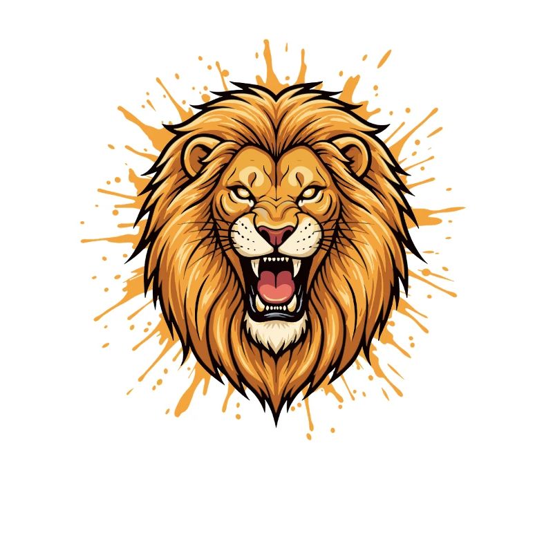 Tête de lion dans la conception d’explosions