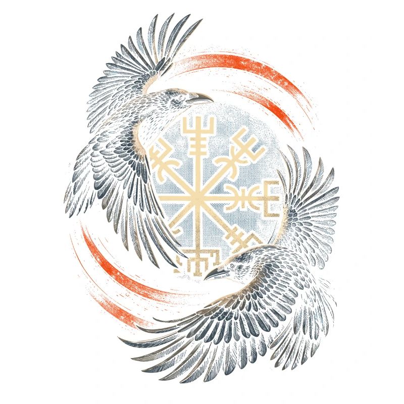 Scandinavian Viking Ravens