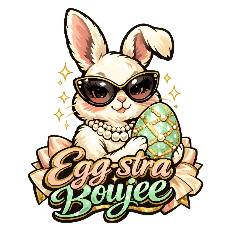 Pâques Egg-stra Boujee Lapin de Pâques
