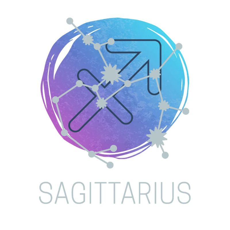 Sagittarius Sagittarius Zodiac Astrology Design