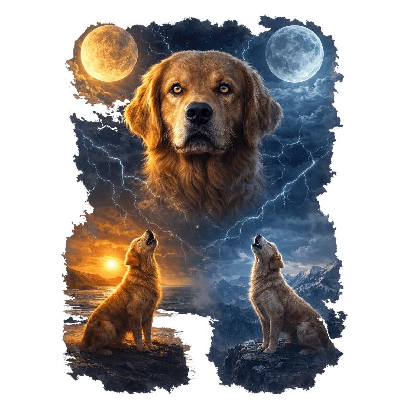 Golden Retriever Two Moons