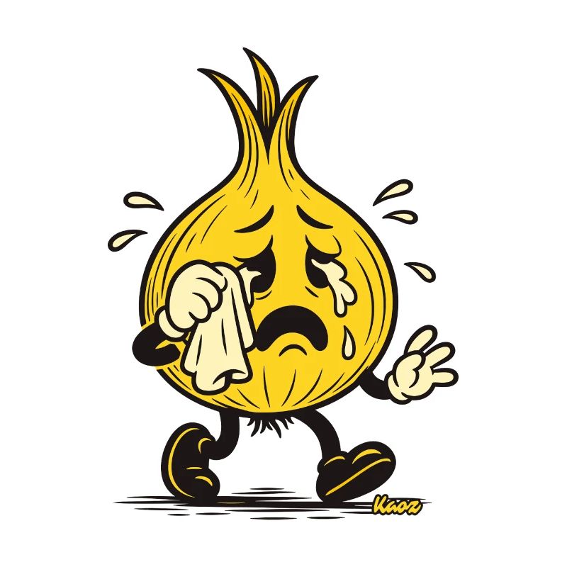 Tearful Onion Mascot