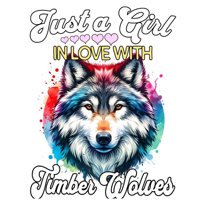 Grauwolf Mädchen Timber Wolf