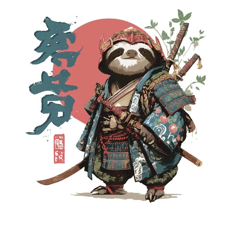 Samurai-Faultier-Krieger