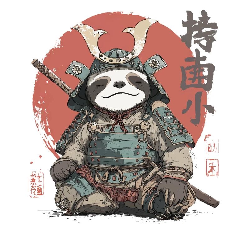 Faultier-Samurai-Rüstung