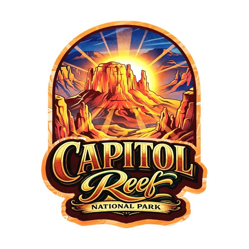 Capitol Reef Sunset Sticker