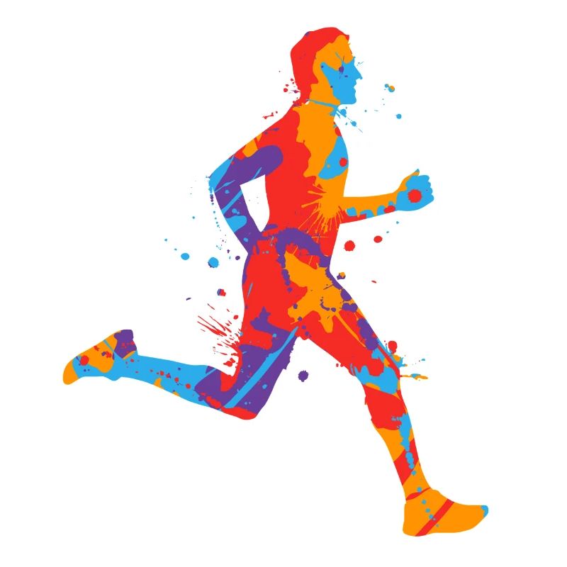 Course de jogging colorée Garçons garçons Coureurs