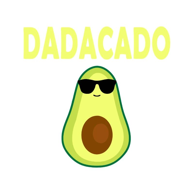 DADACADO Avocado mit Sonnenbrille