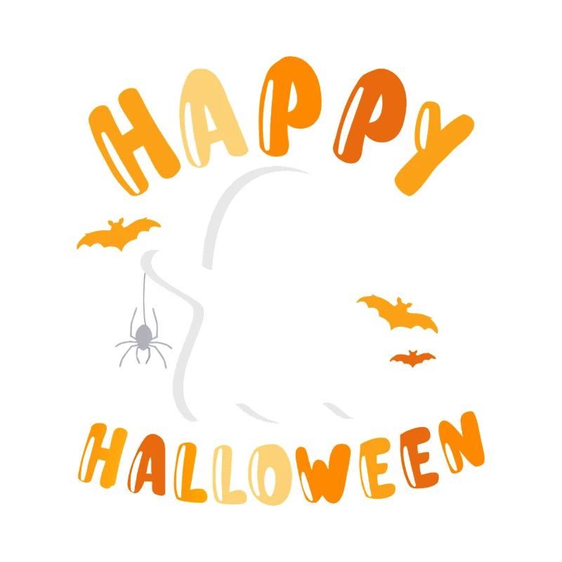 Happy Halloween Ghost Graphic