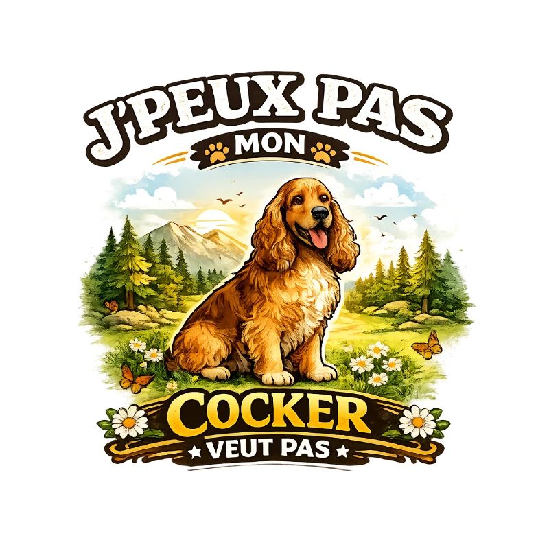 Cocker en nature: J'peux pas