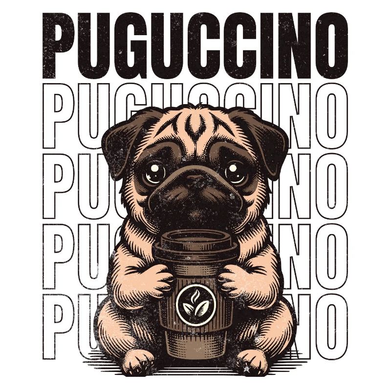 Puguccino Pug Kaffee & Coffee Vibes