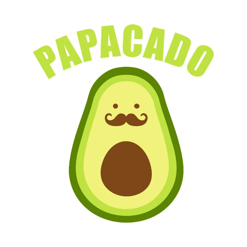 Avocado-Papagado-Schnurrbart