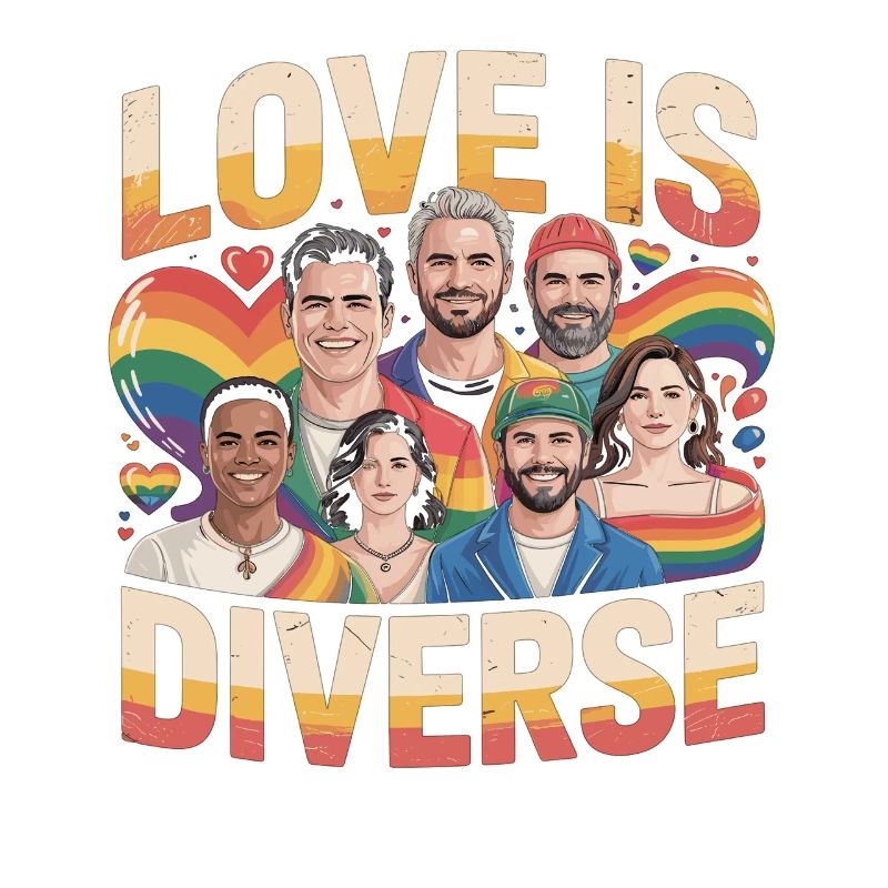 Love Is Diverse Pride Rainbow