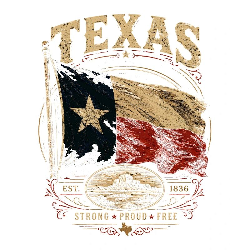 Texas Flag Pride: Stark & Free