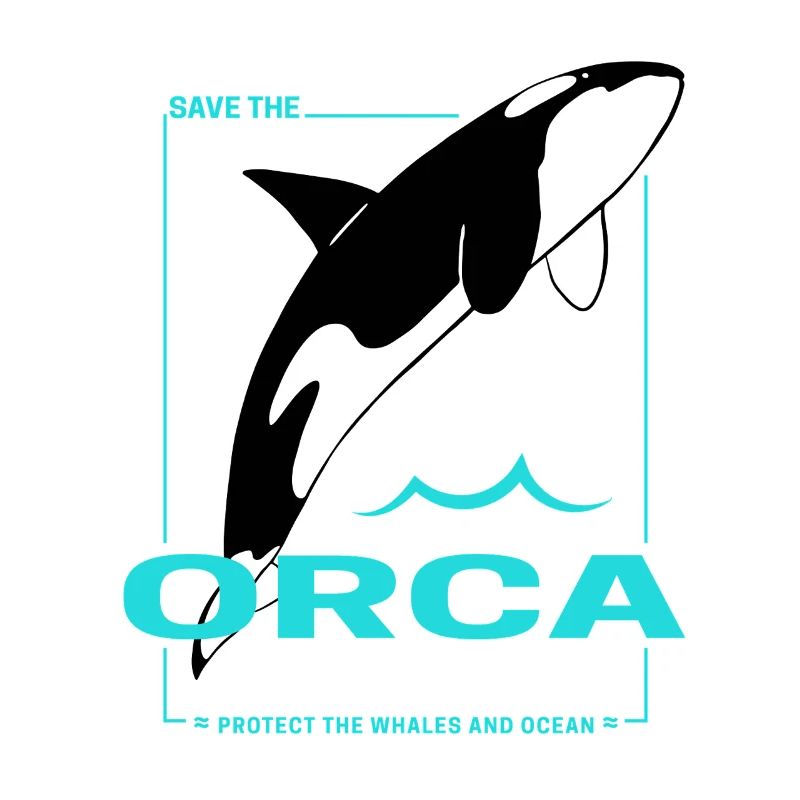 Orca protège les baleines et le design des épaulards marins